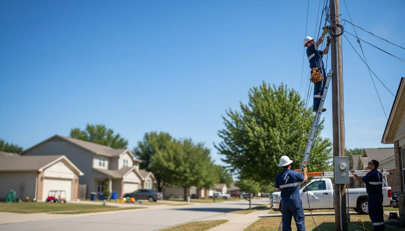Residential electrician providing installation services in Charleston, MO